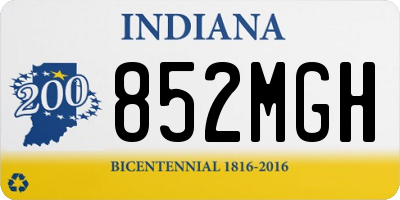 IN license plate 852MGH