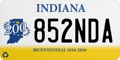 IN license plate 852NDA