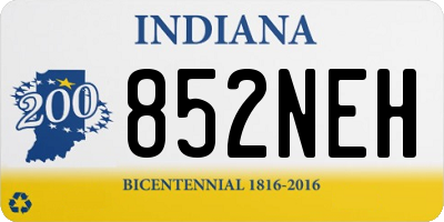 IN license plate 852NEH