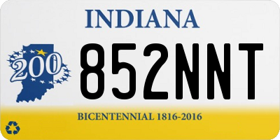 IN license plate 852NNT