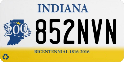 IN license plate 852NVN