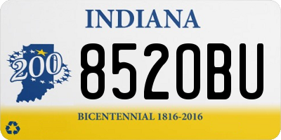 IN license plate 852OBU