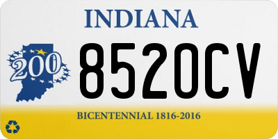 IN license plate 852OCV