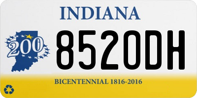 IN license plate 852ODH