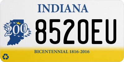 IN license plate 852OEU