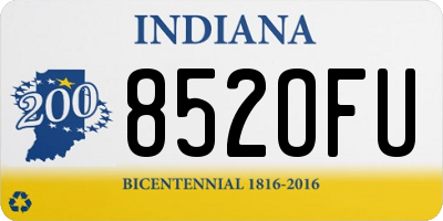 IN license plate 852OFU