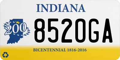 IN license plate 852OGA