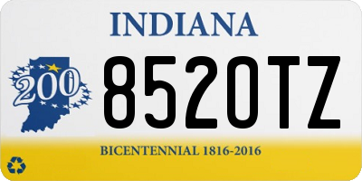 IN license plate 852OTZ