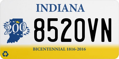IN license plate 852OVN