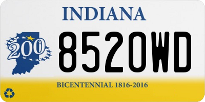 IN license plate 852OWD