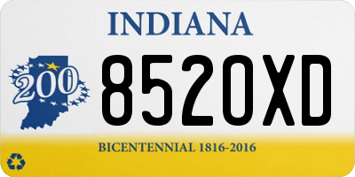IN license plate 852OXD