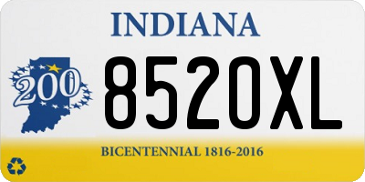 IN license plate 852OXL