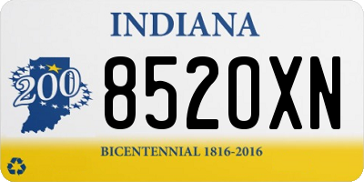 IN license plate 852OXN