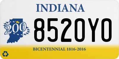 IN license plate 852OYO