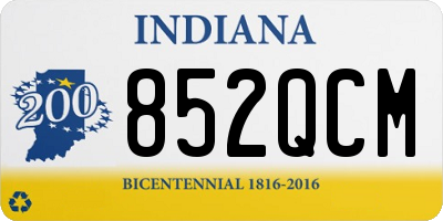 IN license plate 852QCM