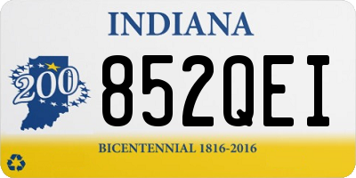 IN license plate 852QEI