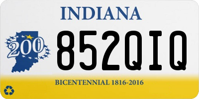 IN license plate 852QIQ