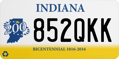 IN license plate 852QKK