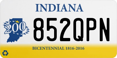 IN license plate 852QPN