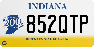 IN license plate 852QTP
