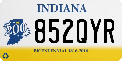 IN license plate 852QYR