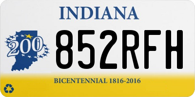 IN license plate 852RFH