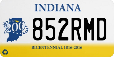 IN license plate 852RMD