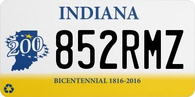 IN license plate 852RMZ