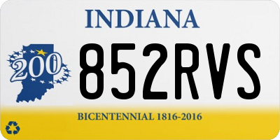 IN license plate 852RVS