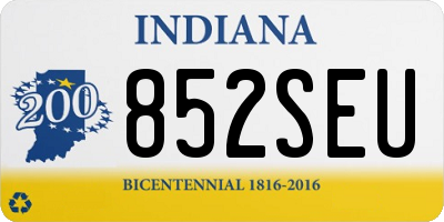 IN license plate 852SEU