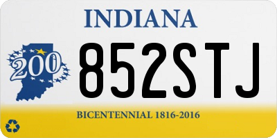 IN license plate 852STJ