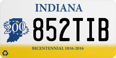 IN license plate 852TIB