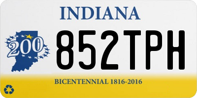 IN license plate 852TPH