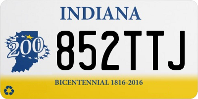 IN license plate 852TTJ