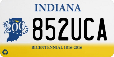 IN license plate 852UCA