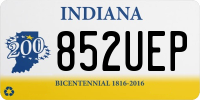 IN license plate 852UEP
