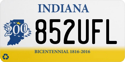 IN license plate 852UFL