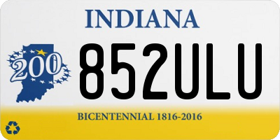 IN license plate 852ULU