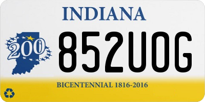 IN license plate 852UOG