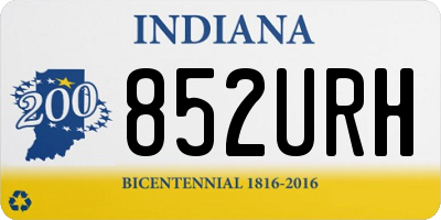 IN license plate 852URH