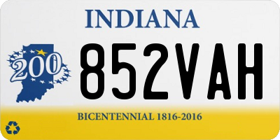 IN license plate 852VAH