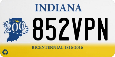 IN license plate 852VPN
