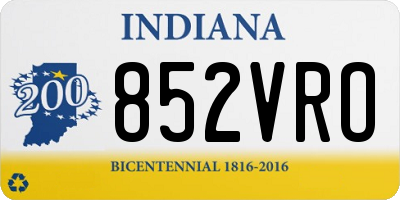 IN license plate 852VRO