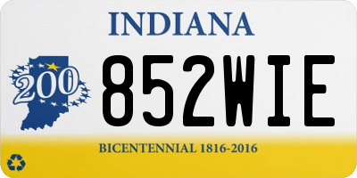 IN license plate 852WIE