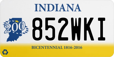 IN license plate 852WKI