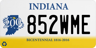 IN license plate 852WME