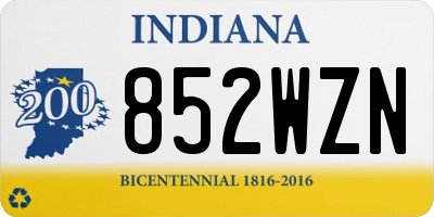IN license plate 852WZN