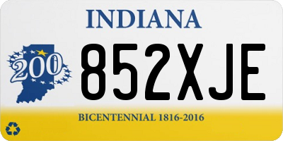 IN license plate 852XJE