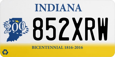IN license plate 852XRW