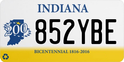IN license plate 852YBE
